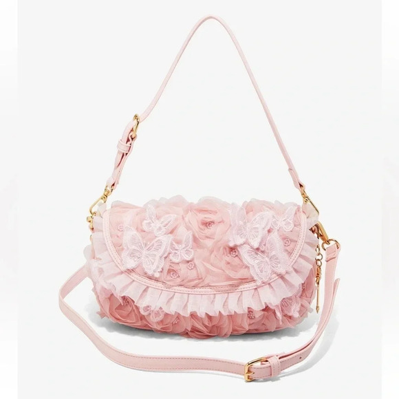 Her Universe Handbags - 🩷💚🧙‍♀️ Her Universe x Wicked Glinda Floral Crossbody NWT